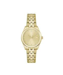 Lacoste Analog Quarzuhr für Damen mit Gelbgoldfarbenes Edelstahlarmband - 2001303 von Lacoste