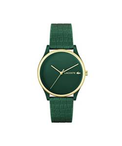 Lacoste Analog Quarzuhr für Damen mit Grünes Silikonarmband - 2001247 von Lacoste