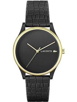 Lacoste Analog Quarzuhr für Damen mit Schwarzes Silikonarmband - 2001249 von Lacoste