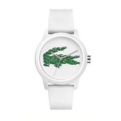 Lacoste Analog Quarzuhr für Damen mit Weisses Silikonarmband - 2001097 von Lacoste