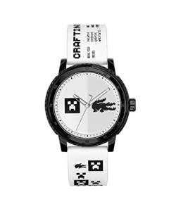 Lacoste Analog Quarzuhr für Herren mit Schwarzes Silikonarmband - 2011180 von Lacoste