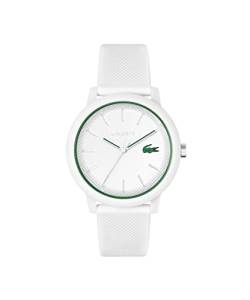 Lacoste Analog Quarzuhr für Herren mit Weisses Silikonarmband - 2011169 von Lacoste