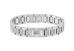 Lacoste Armband mit Knebelverschluss für Herren Kollektion METROPOLE Verziert mit petit piqué Muster - 2040117 von Lacoste