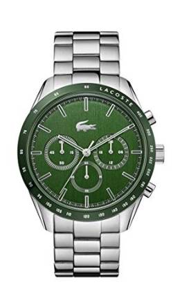 Lacoste Chronograph Quarz Uhr für Herren mit Silbernes Edelstahlarmband - 2011080 von Lacoste