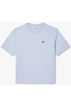 Lacoste Classic Fit Damen T-Shirt hellblau, Einfarbig von Lacoste