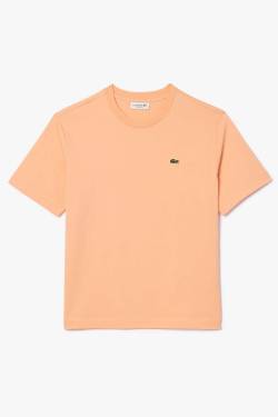 Lacoste Classic Fit Damen T-Shirt orange, Einfarbig von Lacoste