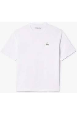 Lacoste Classic Fit Damen T-Shirt weiss, Einfarbig von Lacoste