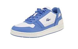 Lacoste Damen Low-Top Sneaker T-Clip 123 3 SFA, Frauen Halbschuhe,schnürschuhe,schnürer,Plateausohle,straßenschuhe,Weiss/BLAU (080),37 EU / 4 UK von Lacoste