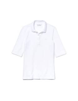 Lacoste - Damen Polo Kurzarm, Weiß, 44 von Lacoste