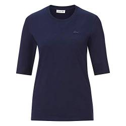 Lacoste - Damen T-Shirt, Navy Blau, 44 von Lacoste