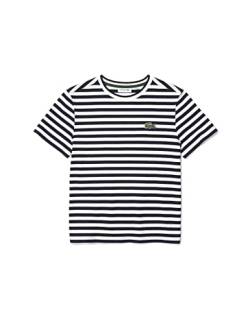 Lacoste Damen Tf2594 T-Shirt & Turtle Neck T-Shirt, Navy Blue/Flour, 36 von Lacoste