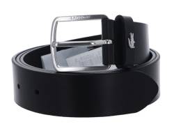 Lacoste Elegance Plain Leather Belt W115 Noir von Lacoste