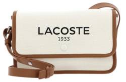 Lacoste Heritage Canvas Flap Crossover Bag Natural Tan von Lacoste