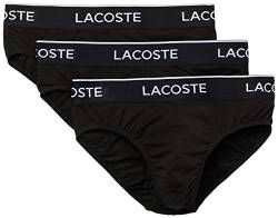 Lacoste Herren 8H3472 Unterhose, Noir, XXL (3er Pack) von Lacoste