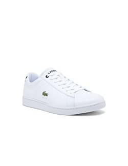 Lacoste Herren Carnaby BL21 1 SMA Sneakers, Wht/NVY, 46 EU von Lacoste