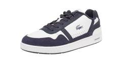 Lacoste Herren Low-Top Sneaker T-Clip 223 3 SMA, Männer Halbschuhe,schnürschuhe,schnürer,straßenschuhe,Weiss/Marineblau (042),44 EU / 9.5 UK von Lacoste