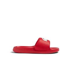 Lacoste Herren Pantoletten Serve Slide 1.0 123 1 CMA, Männer Slipper,Sommerschuhe,sommerclogs,Sandalen,Freizeitschuhe,ROT/Weiss (17K),43 EU / 9 UK von Lacoste