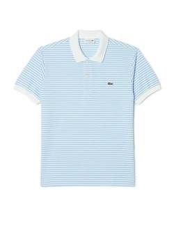 Lacoste - Herren Polo Kurzarm, Weiß/Blau, M von Lacoste