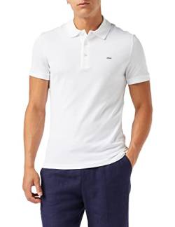 Lacoste Herren Poloshirt, Weiß (Blanc), Small (Herstellergröße: 3) von Lacoste