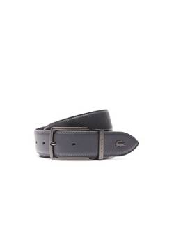 Lacoste Herren Rc4002 Leder Goods Belt, Dark Shadow, 110 cm von Lacoste