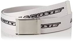Lacoste Herren Rc4063 Leder Goods Belt, Calluna Zement schwarz, 110 cm von Lacoste