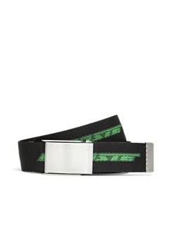 Lacoste Herren Rc4063 Ledergoods Belt, Schwarz Estragon Grün 132, 100 cm von Lacoste