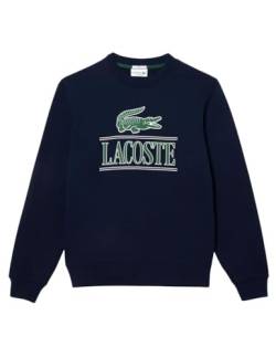 Lacoste Herren Sweatshirt SH1228, Männer Pullover,sportlicher Sweater,Logo,Regular Fit,Blau,XS von Lacoste