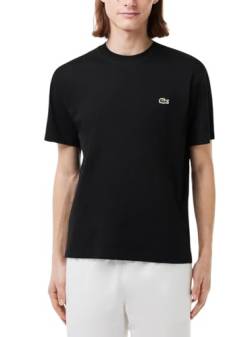 Lacoste Herren Cotton Fabric Logo Vielseitiges T-Shirt - Schwarz - S von Lacoste