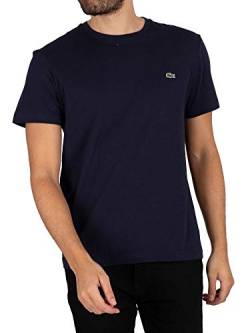 Lacoste Herren T-Shirt TH2038-00, Blau (NAVY BLUE 166), Gr. 2 (Herstellergröße: XS) von Lacoste