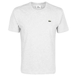 Lacoste Herren T-Shirt TH2038-00 Einfarbig, Grau (SILVER CHINE CCA), Gr. 3 (Herstellergröße: S) von Lacoste