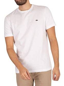 Lacoste Herren T-Shirt TH2038-00 Einfarbig, Weiß (WHITE 001), Gr. 6 (Herstellergröße: XL) von Lacoste