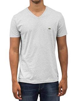 Lacoste Herren TH2036-00 T-Shirt, Grau (Silver Chine CCA), Large (Herstellergröße: 5) von Lacoste