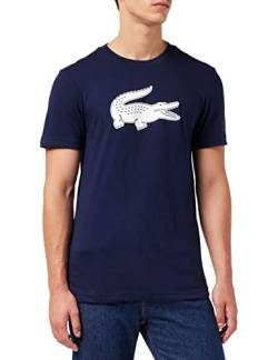 Lacoste Herren Th2042 T-Shirt, Marineblau/Weiß, L von Lacoste