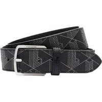 Lacoste Ledergürtel Herren Gürtel - Coated Canvas Monogram Belt, 35 von Lacoste