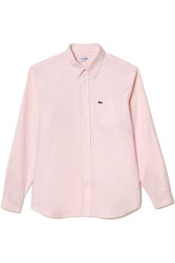 Lacoste Regular Fit Hemd pink, Einfarbig von Lacoste
