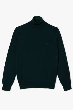 Lacoste Regular Fit Rollkragenpullover dunkelgrün, Einfarbig von Lacoste