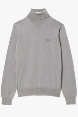 Lacoste Regular Fit Rollkragenpullover grau, Einfarbig von Lacoste