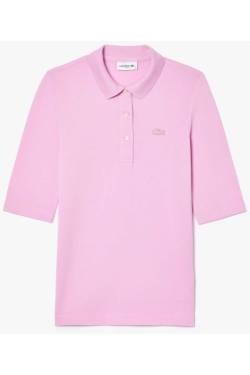 Lacoste Slim Fit Damen Poloshirt pink, Einfarbig von Lacoste
