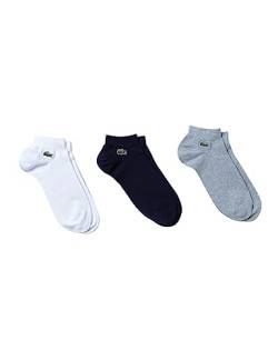 Lacoste Sport Unisex RA4183 Socken, Argent Chine/Marine-Blanc, 35/38 von Lacoste