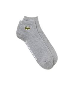 Lacoste Sport Unisex RA4184 Socken, Argent Chine/Blanc, 43/46 von Lacoste