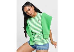 Lacoste Stripe Logo T-Shirt - Damen, Green von Lacoste