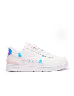 Lacoste-Women Court SNKR-47SFA0061, White/Light PINK, 37 EU von Lacoste