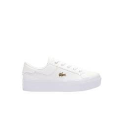 Lacoste-Women Vulcanized SNKR-47CFA0005, WHT/GLD, 37 EU von Lacoste