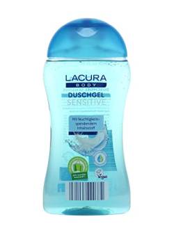 LACURA Body DUSCHGEL Sensitive mit Feuchtigkeitsspendendem Inhaltstoff Vegan 300ml(2 er Pack) von Lacura