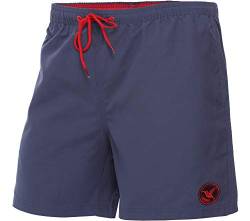 Ladeheid Badehose Herren Bequeme Badeshorts mit Seitentaschen und Schnürchen Badeshorts Herren mit Netzfütterung Perfekt für Sommer, Strand und Schwimmbad LA40-128 (Dunklejeans, Medium) von Ladeheid