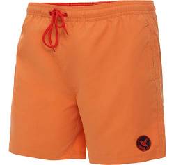 Ladeheid Badehose Herren Bequeme Badeshorts mit Seitentaschen und Schnürchen Badeshorts Herren mit Netzfütterung Perfekt für Sommer, Strand und Schwimmbad LA40-128 (Orange, X-Large) von Ladeheid