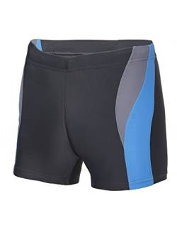 Ladeheid Badehose für Herren Schwimmhose kurz Männer Badehose Badepants eng Badeshorts LA40-255 (Graphite/Grau/Blau, L) von Ladeheid