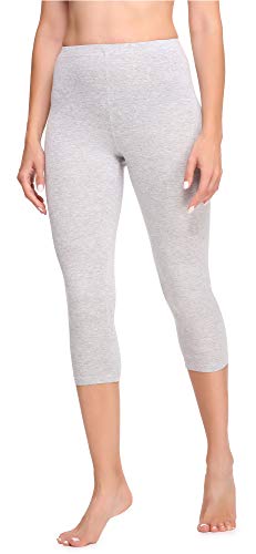 Ladeheid Damen Leggings 3/4 aus Viskose LA40-202(Melange, 36) von Ladeheid