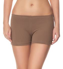 Ladeheid Damen Shorts Radlerhose Unterhose Hotpants Kurze Hose Boxershorts LAMA05, Beige16, L-XL (Herstellergröße: 40-42) von Ladeheid