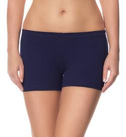 Ladeheid Damen Shorts Radlerhose Unterhose Hotpants Kurze Hose Boxershorts LAMA05, Dunkelblau14, M-L (Herstellergröße: 38-40) von Ladeheid